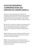 EVOLVE HESI FUNDAMENTALS COMPREHENSIVE REVIEW 2026 QUESTIONS WITH ANSWERS GRADED A&plus;