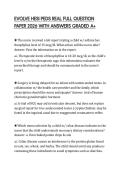 EVOLVE HESI PEDS REAL FULL QUESTION PAPER 2026 WITH ANSWERS GRADED A&plus;