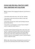 EVOLVE HESI PEDS REAL PRACTICE SCRIPT 2026 QUESTIONS WITH SOLUTIONS