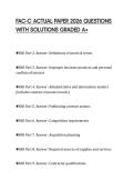 FAC-C ACTUAL PAPER 2026 QUESTIONS WITH SOLUTIONS GRADED A&plus;