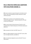 FAC-C PRACTICE PAPER 2026 QUESTIONS WITH SOLUTIONS GRADED A&plus;