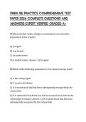 FINRA SIE PRACTICE COMPREHENSIVE TEST PAPER 2026 COMPLETE QUESTIONS AND ANSWERS EXPERT VERIFIED GRADED A&plus;