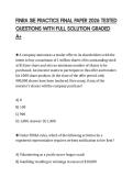 FINRA SIE PRACTICE FINAL PAPER 2026 TESTED QUESTIONS WITH FULL SOLUTION GRADED A&plus;