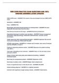 EMR COPR PRACTICE EXAM QUESTIONS AND 100&percnt; VERIFIED ANSWERS LATEST UPDATE&excl;&excl;
