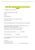 BECC-TEST 1 Questions with Correct Answers &lpar;Latest  Update&rpar; 