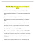 BECC Test 5 Questions with Correct Answers &lpar;Latest  Update&rpar; 