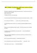 BECC MOD 1 Test Questions with Correct Answers &lpar;Latest  Update&rpar; 