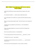 BECC MOD 1 Exam Questions with Correct Answers  &lpar;Latest Update&rpar; 