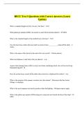 BECC Test 3 Questions with Correct Answers &lpar;Latest  Update&rpar; 