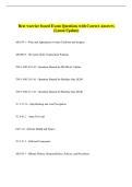 Best warrior board Exam Questions with Correct Answers  &lpar;Latest Update&rpar; 