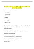 Best Warrior Oral Board SC Exam Questions with Correct  Answers &lpar;Latest Update&rpar; 
