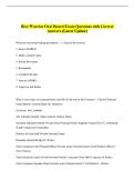 Best Warrior Oral Board Exam Questions with Correct  Answers &lpar;Latest Update&rpar;