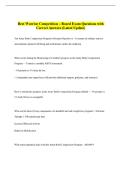 Best Warrior Competition &ndash; Board Exam Questions with  Correct Answers &lpar;Latest Update&rpar;