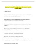 Best warrior board Exam Questions with Correct Answers  &lpar;Latest Update&rpar;