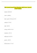Best warrior board Exam Questions with Correct Answers  &lpar;Latest Update&rpar;