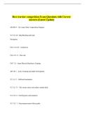 Best warrior competition Exam Questions with Correct  Answers &lpar;Latest Update&rpar; 