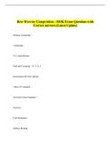 Best Warrior Competition &ndash; ROK Exam Questions with  Correct Answers &lpar;Latest Update&rpar;