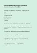 Medical Careers&comma; Final Exam&comma; University Course Material&comma; Comprehensive Review and Study Guide