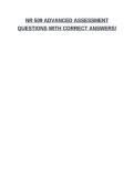 NR 509 ADVANCED ASSESSMENT QUESTIONS WITH CORRECT ANSWERS&excl;