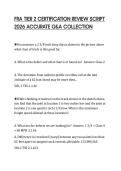 FRA TIER 2 CERTIFICATION REVIEW SCRIPT 2026 ACCURATE Q&A COLLECTION