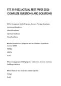 FTT 111-9352 ACTUAL TEST PAPER 2026 COMPLETE QUESTIONS AND SOLUTIONS