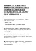 FUNDAMENTALS OF CHEMOTHERAPY IMMUNOTHERAPY ADMINISTRATION EXAM COMPREHENSIVE TEST PAPER 2026 COMPLETE QUESTIONS AND ANSWERS EXPERT VERIFIED GRADED A&plus;