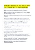 MICROBIOLOGY WGU OA 2026 ACTUAL PAPER QUESTIONS WITH SOLUTIONS GRADED A&plus;