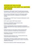 MICROBIOLOGY WGU OA 2026 COMPREHENSIVE TEST SCRIPT FULL QUESTIONS AND ANSWERS