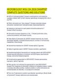 MICROBIOLOGY WGU OA 2026 EXAMPREP COMPLETE QUESTIONS AND SOLUTIONS