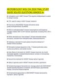 MICROBIOLOGY WGU OA 2026 FINAL STUDY GUIDE SOLVED QUESTIONS GRADED A&plus;