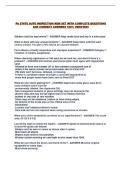 PA STATE AUTO INSPECTION NEW SET WITH COMPLETE QUESTIONS AND CORRECT ANSWERS 100&percnt; VERIFIED&excl;&excl;
