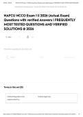 NAFCU NCCO Exam 1 &vert;&vert; 2026 &lpar;Actual Exam&rpar; Questions with verified Answers &vert; FREQUENTLY MOST TESTED QUESTIONS AND VERIFIED SOLUTIONS &commat; 2026