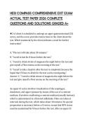 HESI COMPASS COMPREHENSIVE EXIT EXAM ACTUAL TEST PAPER 2026 COMPLETE QUESTIONS AND SOLUTIONS GRADED A&plus;