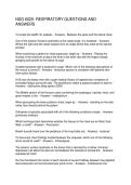 NSG 6020- RESPIRATORY QUESTIONS AND ANSWERS