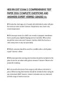 HESI RN EXIT EXAM 2 COMPREHENSIVE TEST PAPER 2026 COMPLETE QUESTIONS AND ANSWERS EXPERT VERIFIED GRADED A&plus;