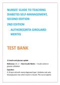 Nursing TestBank2026&colon; Diabetes Test Bank &vert; NCLEX Diabetes Questions&comma; DSME MCQs&comma; Mertig Study Guide with Rationales