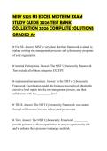 MISY 5325 MS EXCEL MIDTERM EXAM STUDY GUIDE 2026 TEST BANK COLLECTION 2026 COMPLETE SOLUTIONS GRADED A&plus;