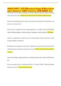 2026&sol;2027 ATI Pharmacology B Questions and Answers 100&percnt; Correct &lpar;GRADED A&plus;&rpar;
