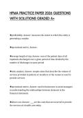 HFMA PRACTICE PAPER 2026 QUESTIONS WITH SOLUTIONS GRADED A&plus;