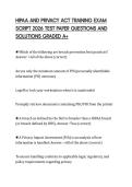 HIPAA AND PRIVACY ACT TRAINING EXAM SCRIPT 2026 TEST PAPER QUESTIONS AND SOLUTIONS GRADED A&plus;