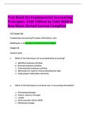 Test Bank for Fundamental Accounting Principles&comma; 25th Edition by John J&period; Wild&comma; Ken W&period; Shaw & Kermit D&period; Larson &vert; Complete Chapters 1-25 &vert; Questions & Answers with Step-by-Step Solutions &vert; GAAP & IFRS 