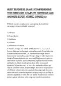 HURST READINESS EXAM 3 COMPREHENSIVE TEST PAPER 2026 COMPLETE QUESTIONS AND ANSWERS EXPERT VERIFIED GRADED A&plus;
