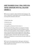 HURST READINESS EXAM 3 FINAL PAPER 2026 TESTED QUESTIONS WITH FULL SOLUTION GRADED A&plus;