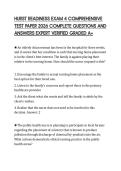 HURST READINESS EXAM 4 COMPREHENSIVE TEST PAPER 2026 COMPLETE QUESTIONS AND ANSWERS EXPERT VERIFIED GRADED A&plus;