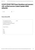 CCSVP  TEST Exam Questions and answers with verified Answers &lpar;Latest Update 2026&rpar; UPDATE&excl;&excl;