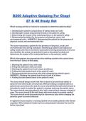 B260 Adaptive Quizzing For Chapt 27 & 40 Study Set