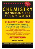 Chemistry handbook and stydyguide