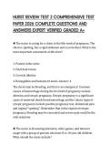 HURST REVIEW TEST 2 COMPREHENSIVE TEST PAPER 2026 COMPLETE QUESTIONS AND ANSWERS EXPERT VERIFIED GRADED A&plus;