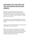 HURST REVIEW TEST 2 EXAM SCRIPT 2026 TEST PAPER QUESTIONS AND SOLUTIONS GRADED A&plus;