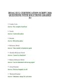 HOAG ECG ACTUAL EXAM PAPER 2026 QUESTIONS WITH ANSWERS GRADED A&plus;